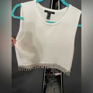 Forever 21 rhinestone crop top